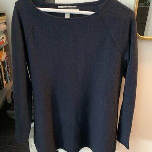 Nordstrom brand women's cashmere sweater, navy blue, size XS